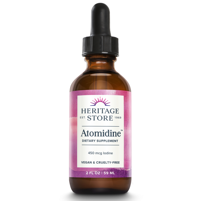 HERITAGE STORE Atomidine, Drops, Unflavored (Btl-Glass) 2oz 60 Day Money Back Guarantee