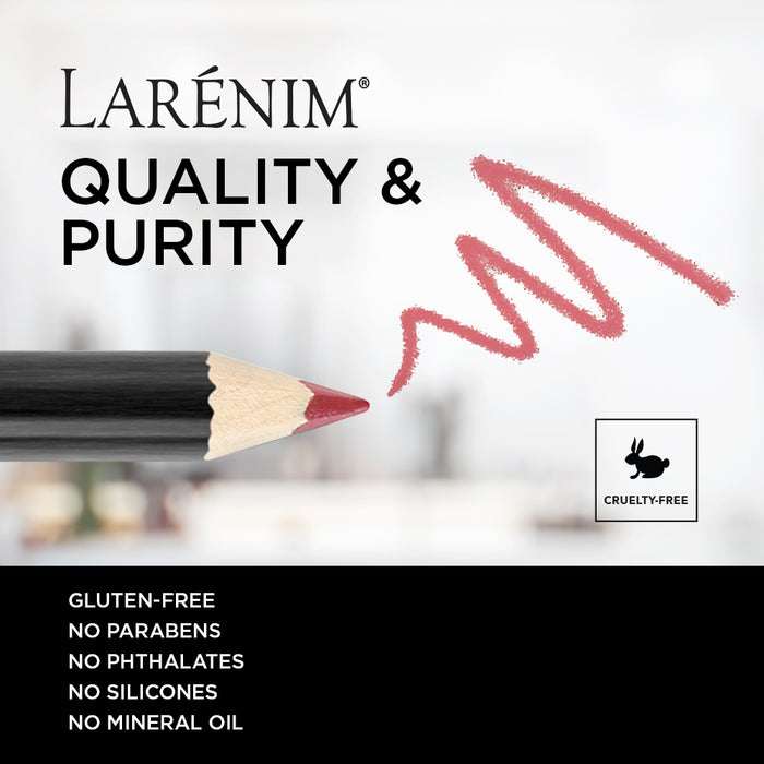 Larenim Raspberry Lemonade Ultra Wear Lip Pencil | Sculpts, Enhances & Defines Lips | Extends Wear of Lipstick or Lip Gloss | No Gluten | 1g