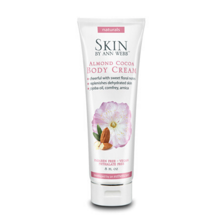 Skin By Ann Webb  Body Cream, Almond Cocoa (Tube) | 8oz