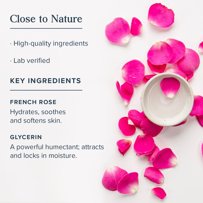 Heritage Store Rosewater & Glycerin Hydrating Bar Soap, Gentle Face & Body Bar Cleanses, Refreshes & Moisturizes with French Rose & Glycerine, Mild Enough for Sensitive Skin Care, 3.5 oz