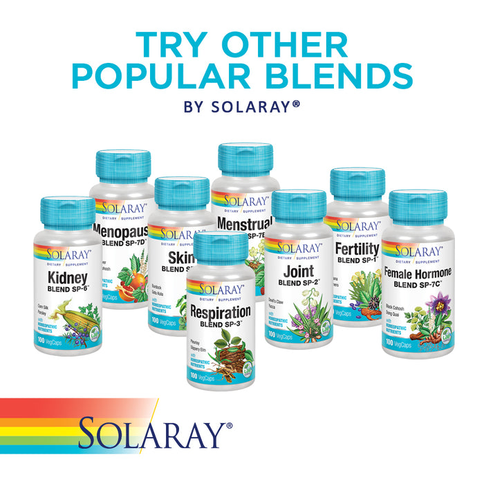 Solaray Hair Blend SP-38 | Herbal Blend w/ Cell Salt Nutrients to Help Support Healthy Hair | 50 Servings | 100 VegCaps