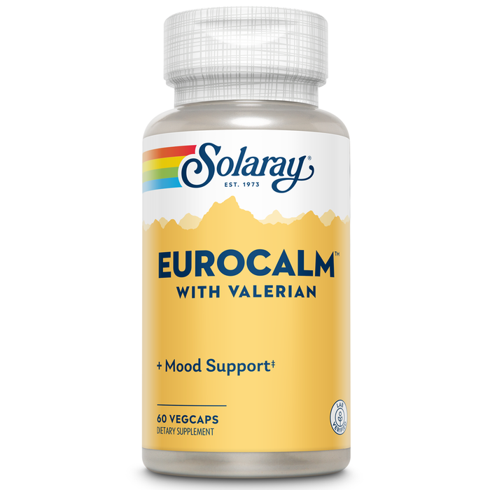 Solaray EuroCalm - 60 Vegetarian Capsules - Valerian Root 200 mg