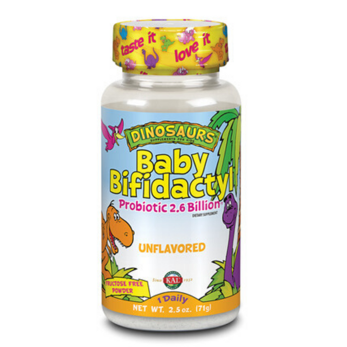 Kal Dinosaurs Baby Bifidactyl Probiotic 2.6 Billion for Kids Unflavored | 2.5 oz