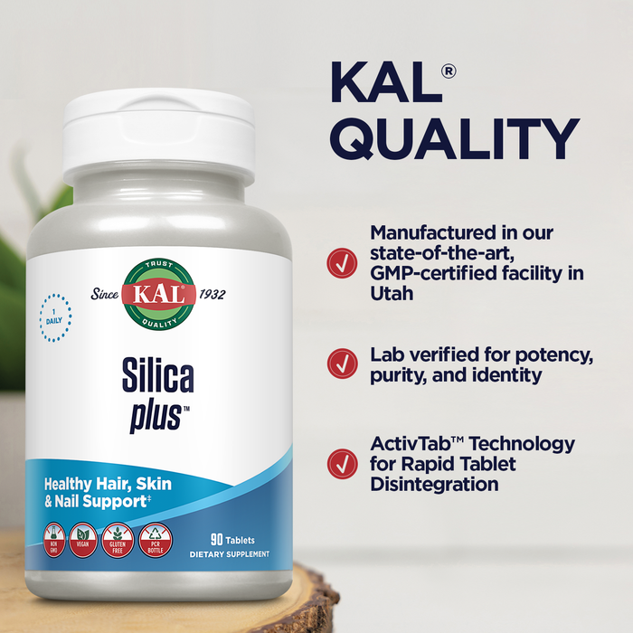 Kal Silica Plus Tablets, 90 Count