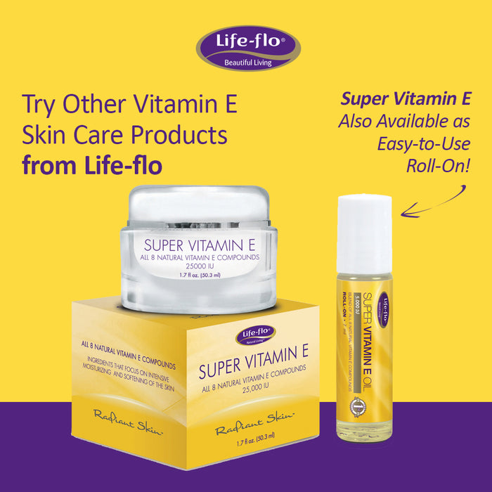 Life-flo Super Vitamin E Oil 5000IU with 8 Vitamin E Compounds | Skin & Antioxidant Support | Soothing Hydration | 4oz