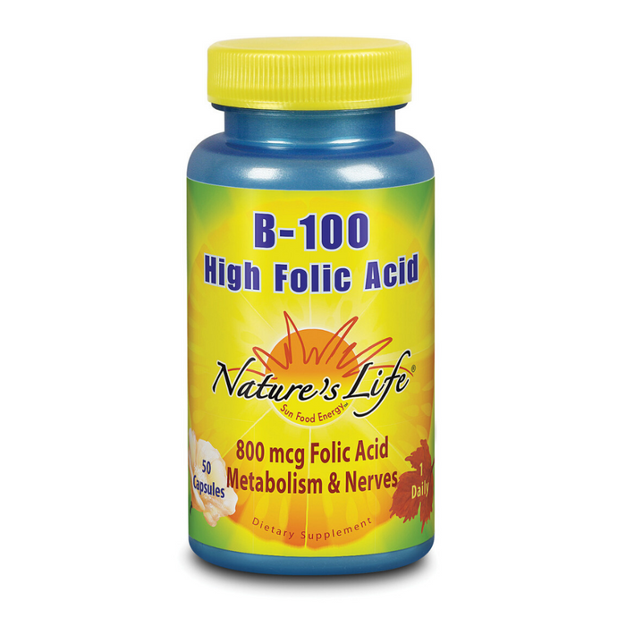 Nature's Life  B-100 High Folic Acid | 50 ct