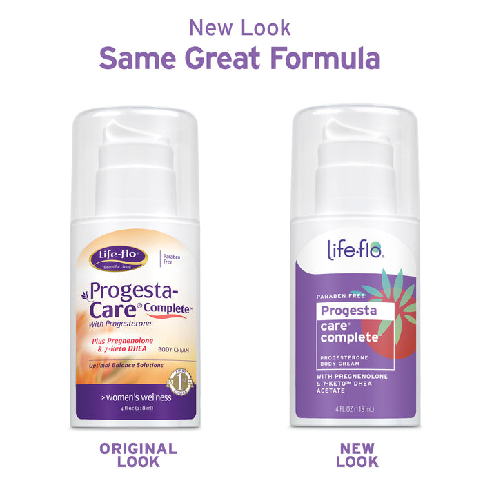 Life-flo Progesta-Care Complete Cream | Supports a Healthy Balance w/ Progesterone USP, Pregnenolone & 7-Keto DHEA | 4oz