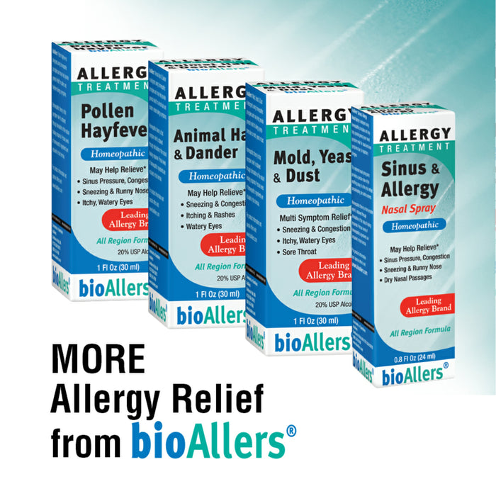 NaturalCare by bioAllers Allergy Grass Pollen Treatment | Homeopathic Formula May Help Relieve Sneezing, Congestion, Itching, Rashes & Watery Eyes | 1 Fl Oz