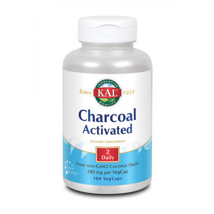 KAL Charcoal, Activated Coconut Shell 280mg | 100ct