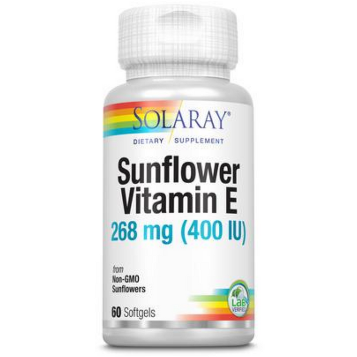 Solaray Super Bio E Sunflower, Softgel (Btl-Plastic) 400IU | 60ct