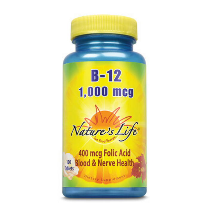 Nature's Life  Vitamin B-12, 1,000 mcg | 100 ct