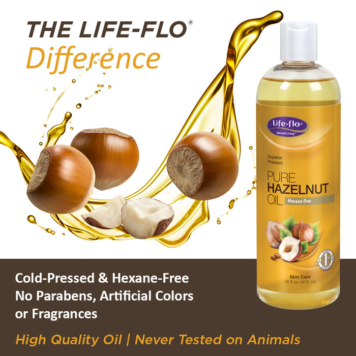 Life-Flo Pure Oil, Hazelnut, 16 Fluid Ounce