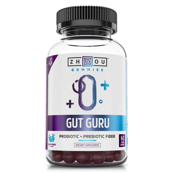 Gut Guru Probiotic Gummies : Blue Raspberry (Btl-Plastic)