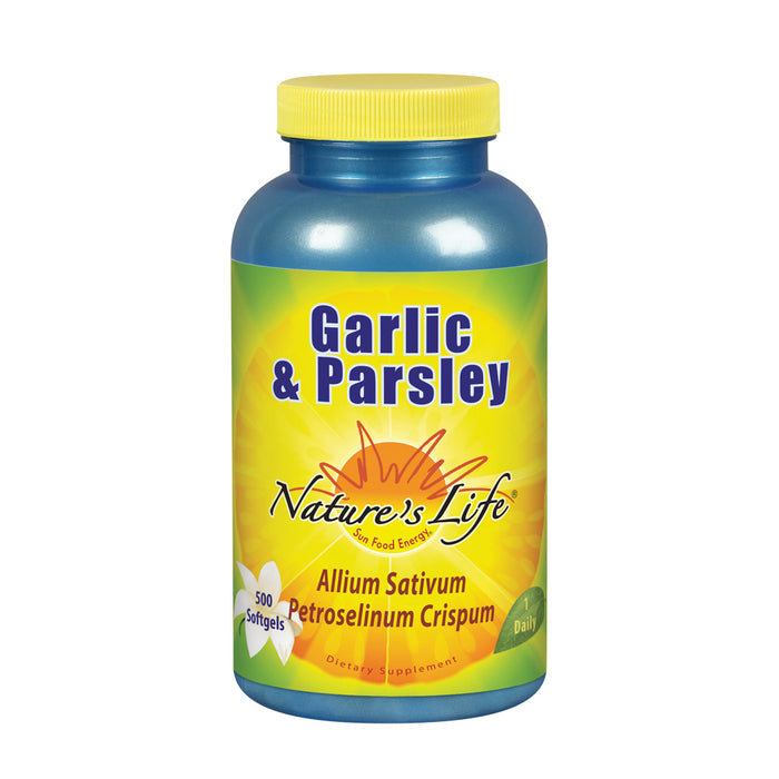 Nature's Life Garlic & Parsley Softgels, 500 Count