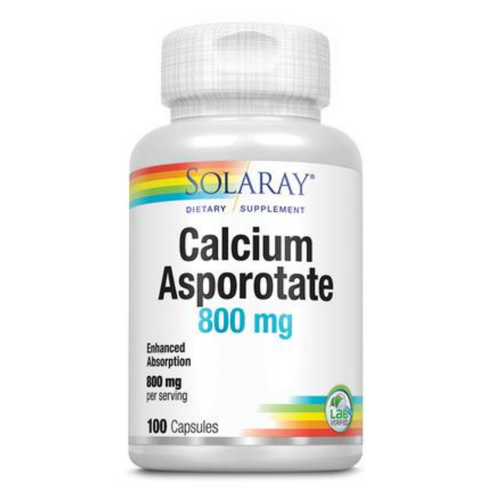 Solaray Calcium Asporotate, Capsule (Btl-Plastic) 800mg | 100ct
