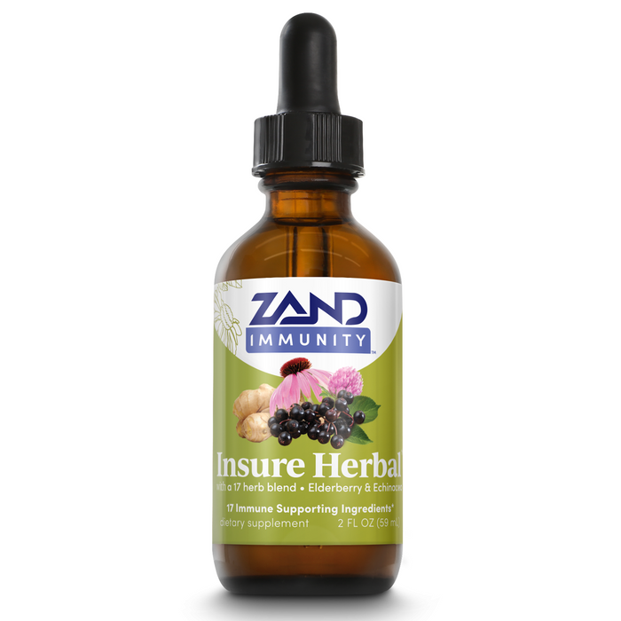Zand Insure Immune Support, Herbal Liquid Echinacea Supplement, Features Goldenseal, Chamomile, Ginger & Valerian 4 oz (2 Fl Oz (Pack of 1))