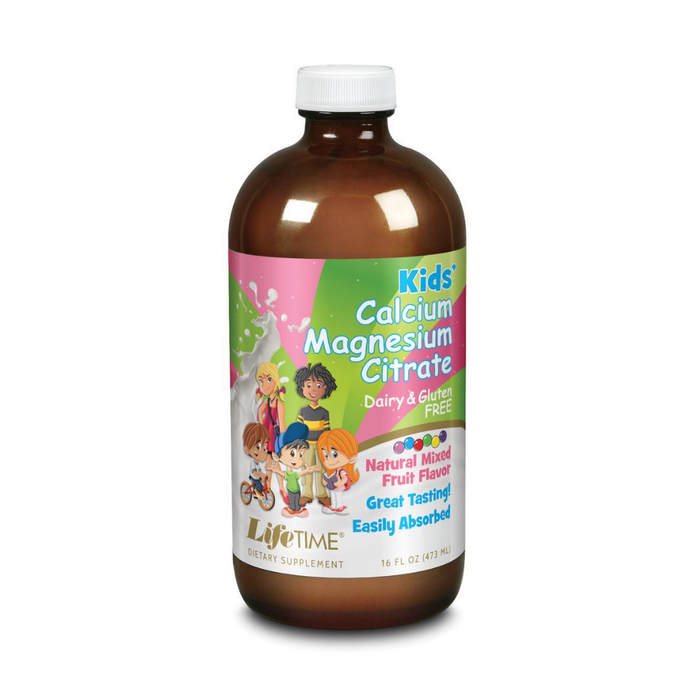 LifeTime Kids Calcium Magnesium Citrate 400 mg | 16 oz | Mixed Fruit