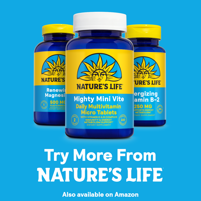 Nature’s Life Renewing Magnesium 500 mg - Magnesium Citrate, Magnesium Malate, Magnesium Oxide Plus Vitamin B-6 - Muscles and Nerves Support - Lab Verified (180 Servings, 180 VegCaps)