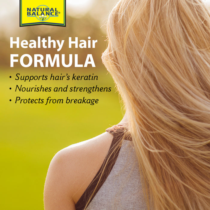 Natural Balance Biotin 10,000 mcg | Healthy Hair Supplement | Skin Health & Strong Nails Support | 60 VegCaps