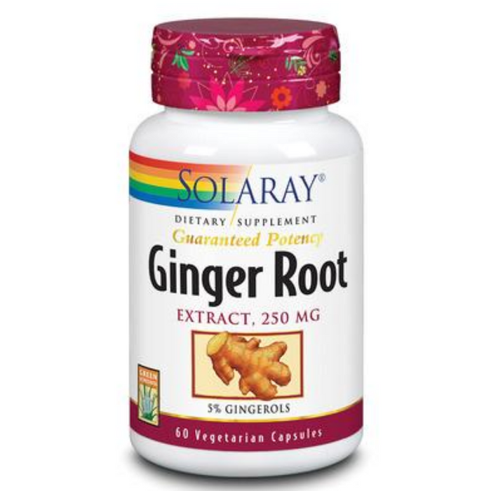 Solaray Ginger Root Extract, 250mg | 60 Count