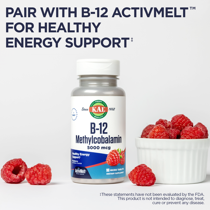 KAL Vitamin D-3 5000 IU | Natural Lemon Lime ActivMelt Micro Tablets | Healthy Immune Function & Bone Support | 90 Ct