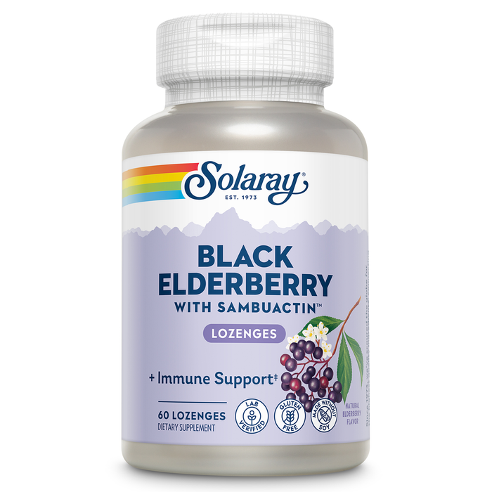 Solaray - Sambuactin Elderberry Extract | 60 Lozenges