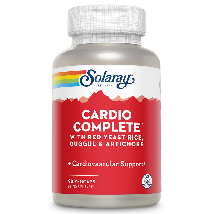 Solaray CardioComplete, Cardiovascular System Support | Red Yeast Rice, Guggul & Artichoke Extracts & More | 90 VegCaps