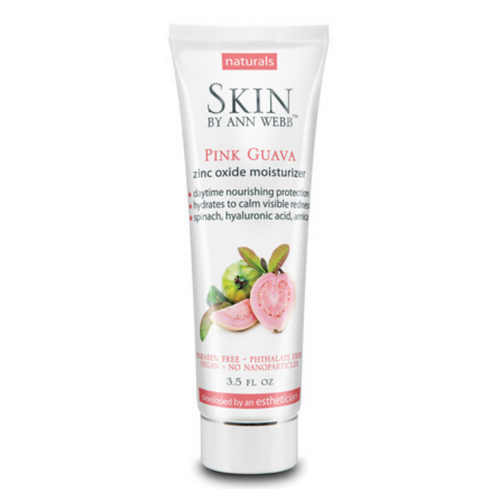 Skin By Ann Webb  Pink Guava Zinc Oxide Day Cream, Grapefruit (Tube) | 3.5oz