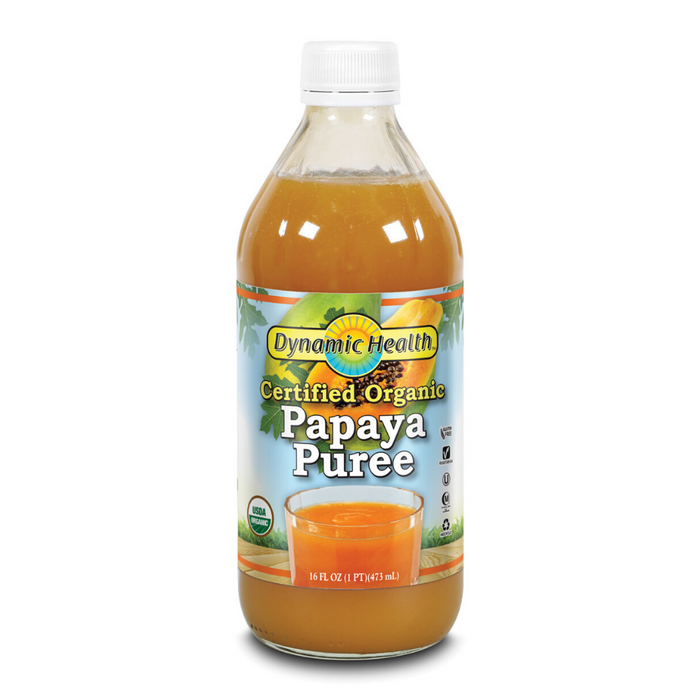 Dynamic Health Papaya Puree Organic Glass | 16 oz