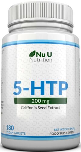 5-HTP Double Strength 5htp 200mg Griffonia Seed Extract  5 HTP 180 Tablets