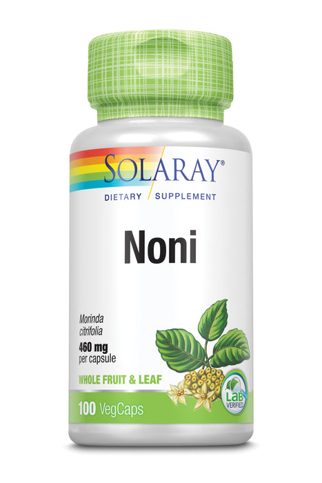Solaray Noni Fruit, Veg Cap (Btl-Plastic) 460mg | 100ct