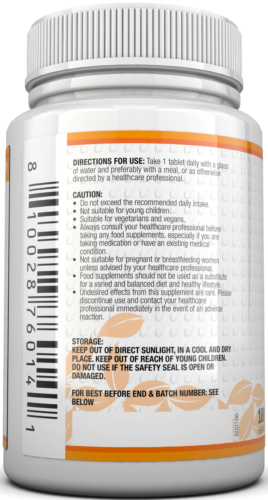 Vitamin C 1000mg 4 X Bottles 180 Tablets (6 Month's Supply) Ascorbic Acid