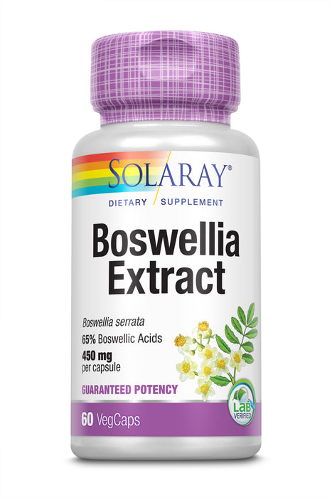 Solaray Guaranteed Potency Boswellia Resin Extract 450 mg VCapsules | 60 Count
