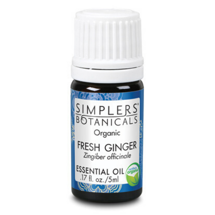 Simplers Botanicals Fresh Ginger Organic Essential Oil, Oil (Btl-Glass) | 5ml