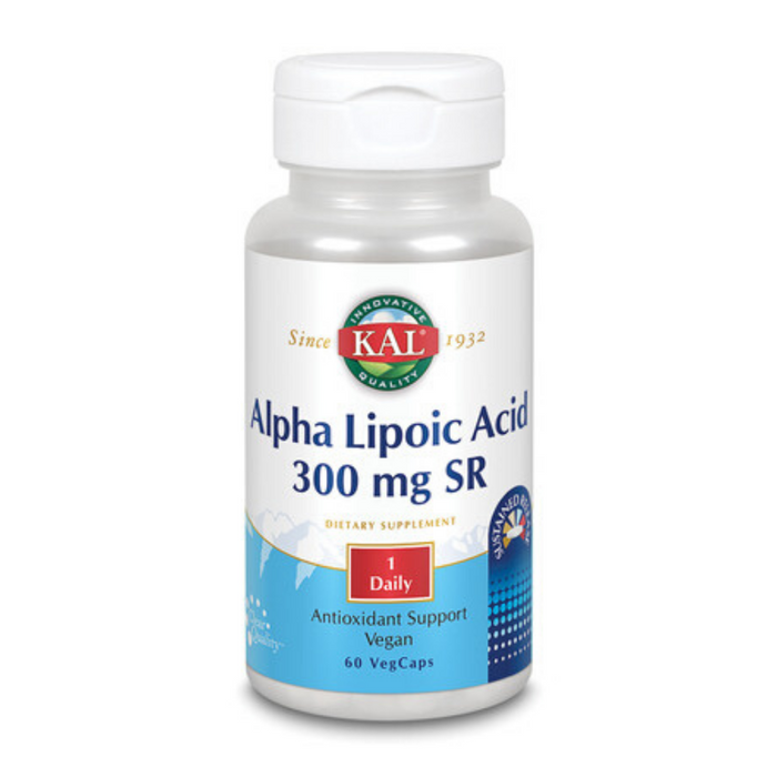 Kal Alpha Lipoic Acid Sustained Release | 60 ct 300 mg