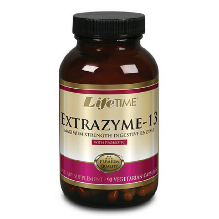 LIFETIME Extrazyme-13 w/ Probiotic, Veg Cap (Btl-Glass) | 90ct