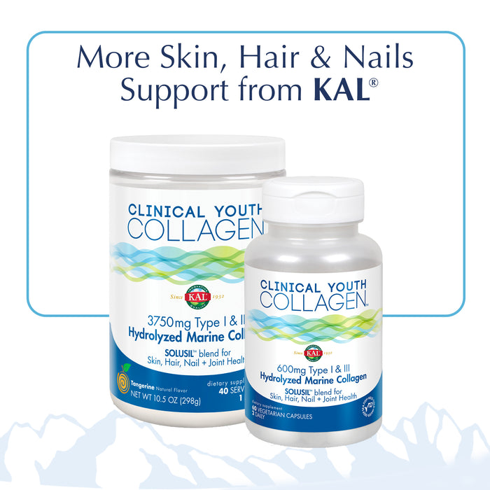 KAL Ultra Biotin 10,000 mcg | Healthy Hair Growth Formula | Skin & Nail Health Support | Vegetarian | 90 Tabs, 90 Serv.