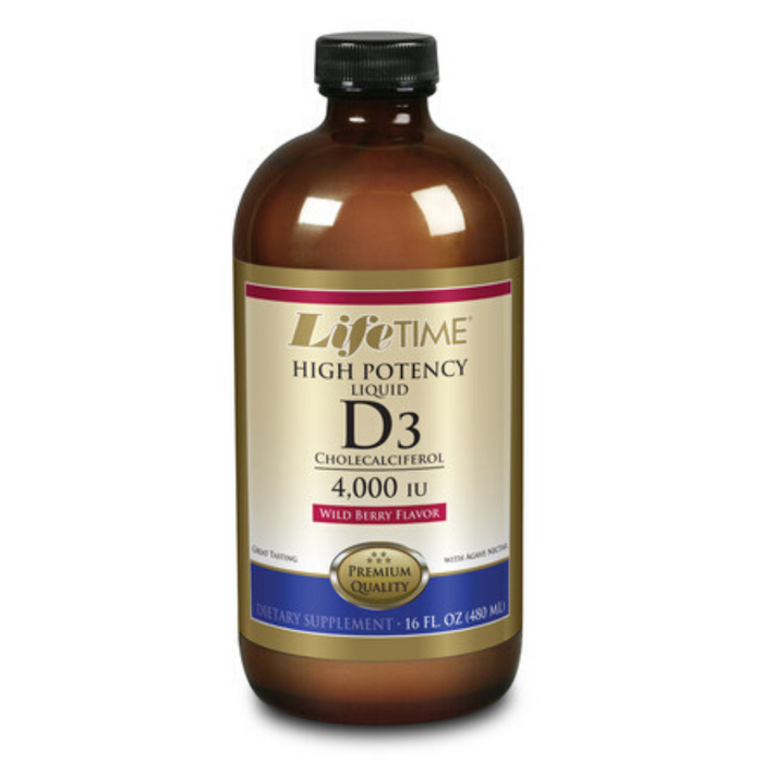 LifeTime Vitamin D-3 | 16 oz 4000 iu Liquid Mixed Berry