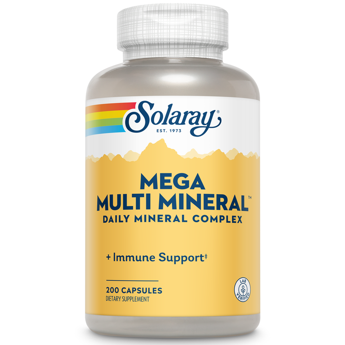 Solaray Mega Multi Mineral (50 Servings, 200 Capsules)