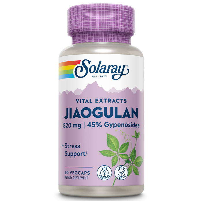 Solaray Guaranteed Potency Jiaogulan Root Extract, Veg Cap (Btl-Plastic) 410mg | 60ct