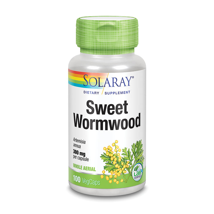 Solaray Sweet Wormwood Aerial, Veg Cap (Btl-Plastic) 300mg 100ct