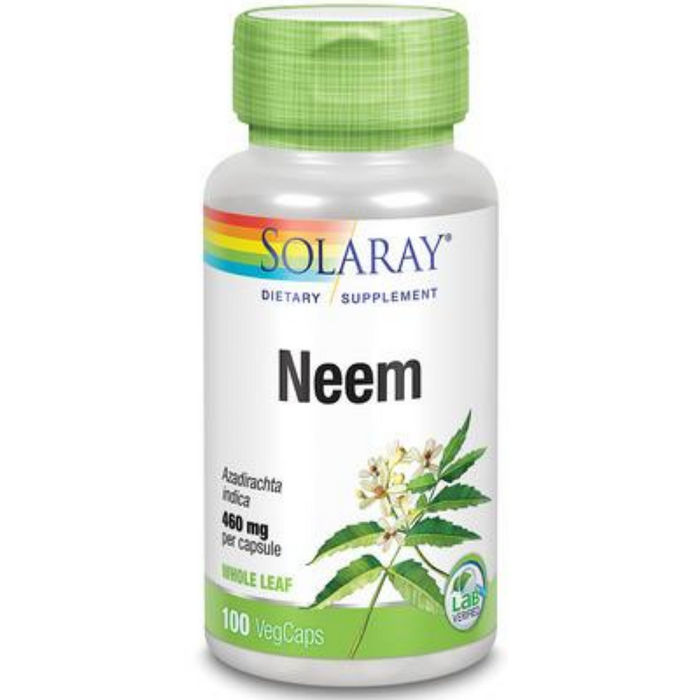 Solaray Neem Leaf, Veg Cap (Btl-Plastic) 460mg | 100ct