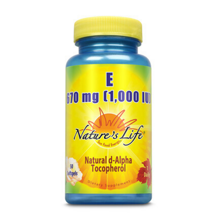Nature's Life  Vitamin E, 1,000 IU | 50 ct