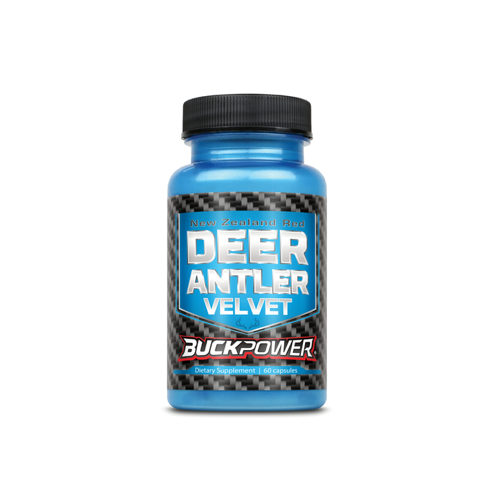 Natural Sport New Zealand Red Deer Antler Velvet | BuckPower | 60 Caps