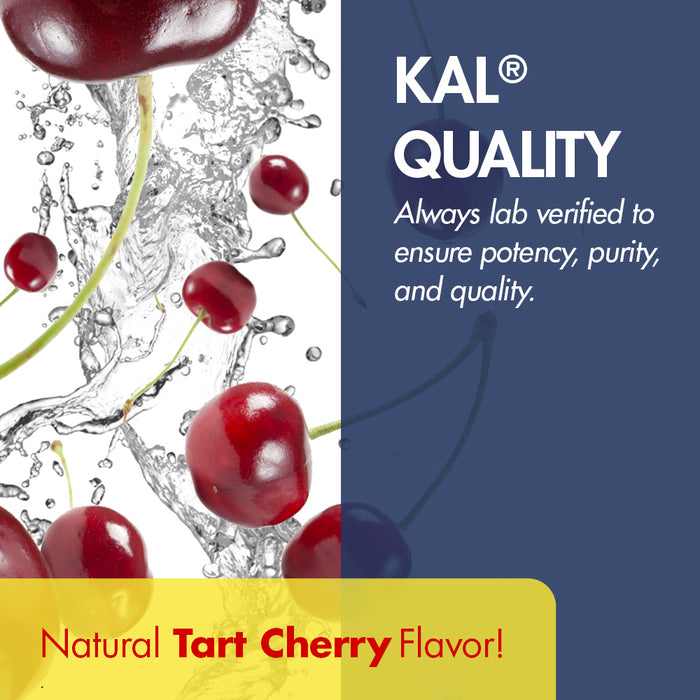 KAL Liquid Cal-Mag+ Vitamin D-3 | Natural Tart Cherry Flavor | Healthy Bones, Muscle & Heart Support | 30 Serv | 16 oz