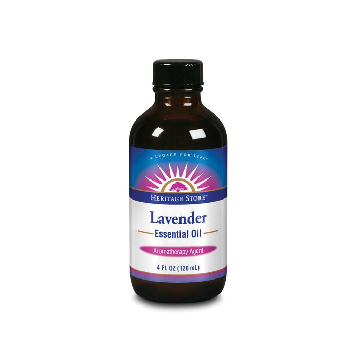 HERITAGE STORE Lavender Essential Oil, Lavender (Btl-Glass) | 4oz