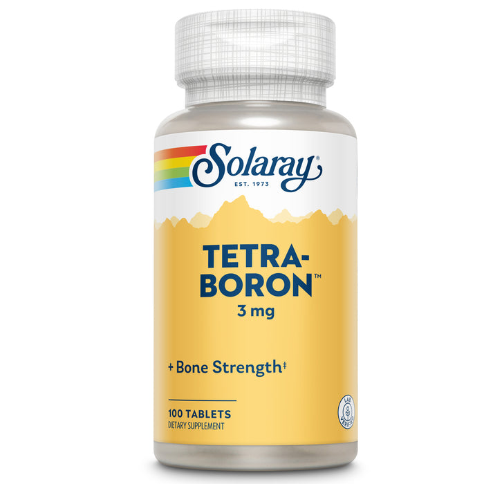 Solaray Tetra Boron 3mg Tablets | 100 Count