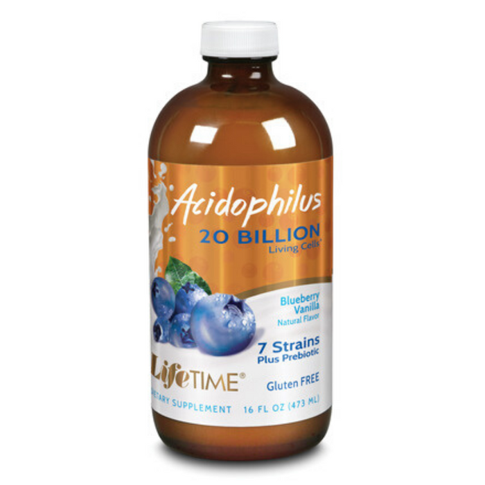 LIFETIME Acidophilus, Liquid, Blueberry (Btl-Glass) 20bil | 16oz