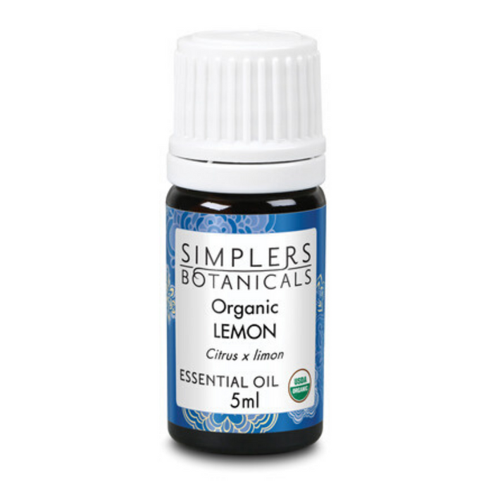 Simplers Botanicals Lemon Oil Organic (Btl-Glass) | 5ml