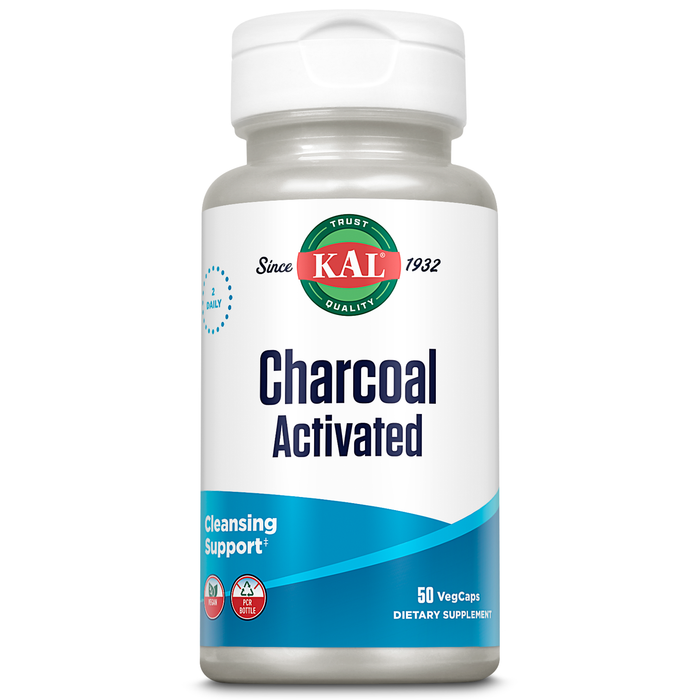 KAL Charcoal, Activated Coconut Shell 280mg | 50ct